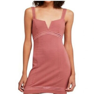 Free People Dress in Terracotta Pink Size Medium NWT
